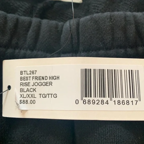 Brunette The Label Black Joggers - Picture 2 of 4